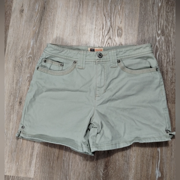 •Faded Glory Stretch Shorts Green Ladies 4 - Picture 2 of 14